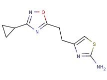 4-[2-(3-cyclopropyl-1,2,4-oxadiazol-5-yl)ethyl]-1,3-thiazol-2-amine trifluoroacetate