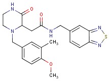 N-(2,1,3-benzothiadiazol-5-ylmethyl)-2-[1-(4-methoxy-3-methylbenzyl)-3-oxo-2-piperazinyl]acetamide
