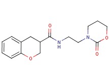 N-[2-(2-oxo-1,3-oxazinan-3-yl)ethyl]chromane-3-carboxamide