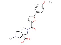(3aS*,6aS*)-2-[5-(4-methoxyphenyl)-2-furoyl]-5-methylhexahydropyrrolo[3,4-c]pyrrole-3a(1H)-carboxylic acid