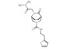 (1S*,5R*)-6-[2-(dimethylamino)-2-oxoethyl]-7-oxo-N-[2-(2-thienyl)ethyl]-3,6-diazabicyclo[3.2.2]nonane-3-carboxamide