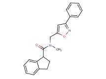 N-methyl-N-[(3-phenyl-5-isoxazolyl)methyl]-1-indanecarboxamide