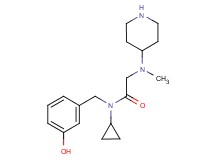 N~1~-cyclopropyl-N~1~-(3-hydroxybenzyl)-N~2~-methyl-N~2~-piperidin-4-ylglycinamide