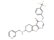 7-[(3-pyridinylmethyl)amino]-3-[3-(trifluoromethyl)benzyl]-5,6,7,8-tetrahydro[1]benzothieno[2,3-d]pyrimidin-4(3H)-one