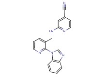 2-({[2-(1H-benzimidazol-1-yl)pyridin-3-yl]methyl}amino)isonicotinonitrile