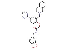 N-(1,3-benzodioxol-5-ylmethyl)-2-[2-(3,4-dihydro-2(1H)-isoquinolinylmethyl)-4-(2-pyrimidinyl)phenoxy]acetamide