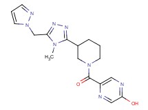 5-({3-[4-methyl-5-(1H-pyrazol-1-ylmethyl)-4H-1,2,4-triazol-3-yl]piperidin-1-yl}carbonyl)pyrazin-2-ol
