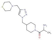 [1-methyl-2-oxo-2-(4-{[4-(4-thiomorpholinylmethyl)-1H-1,2,3-triazol-1-yl]methyl}-1-piperidinyl)ethyl]amine bis(trifluoroacetate)