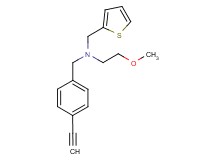(4-ethynylbenzyl)(2-methoxyethyl)(2-thienylmethyl)amine