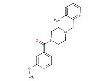 1-(2-methoxyisonicotinoyl)-4-[(3-methyl-2-pyridinyl)methyl]piperazine