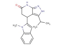 3-isopropyl-4-(1-methyl-1H-indol-2-yl)-2,4,5,7-tetrahydro-6H-pyrazolo[3,4-b]pyridin-6-one