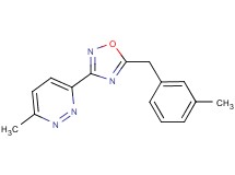 3-methyl-6-[5-(3-methylbenzyl)-1,2,4-oxadiazol-3-yl]pyridazine