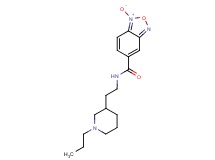 N-[2-(1-propylpiperidin-3-yl)ethyl]-2,1,3-benzoxadiazole-5-carboxamide 1-oxide