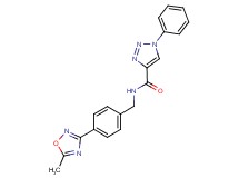 N-[4-(5-methyl-1,2,4-oxadiazol-3-yl)benzyl]-1-phenyl-1H-1,2,3-triazole-4-carboxamide