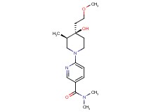 6-[(3R*,4R*)-4-hydroxy-4-(2-methoxyethyl)-3-methyl-1-piperidinyl]-N,N-dimethylnicotinamide