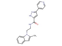 N-[2-(2-methyl-1H-indol-1-yl)ethyl]-3-pyridin-4-yl-1H-pyrazole-5-carboxamide
