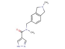 N-methyl-N-[(2-methyl-2,3-dihydro-1H-isoindol-5-yl)methyl]-1H-pyrazole-4-carboxamide