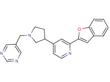 5-({3-[2-(1-benzofuran-2-yl)pyridin-4-yl]pyrrolidin-1-yl}methyl)pyrimidine