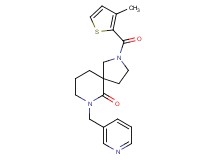 2-[(3-methyl-2-thienyl)carbonyl]-7-(3-pyridinylmethyl)-2,7-diazaspiro[4.5]decan-6-one