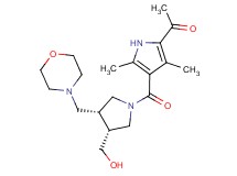 1-(4-{[(3R*,4R*)-3-(hydroxymethyl)-4-(morpholin-4-ylmethyl)pyrrolidin-1-yl]carbonyl}-3,5-dimethyl-1H-pyrrol-2-yl)ethanone