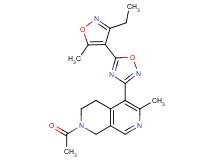 2-acetyl-5-[5-(3-ethyl-5-methyl-4-isoxazolyl)-1,2,4-oxadiazol-3-yl]-6-methyl-1,2,3,4-tetrahydro-2,7-naphthyridine