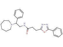 N-[2-(1-azepanyl)-2-phenylethyl]-3-(5-phenyl-1,3,4-oxadiazol-2-yl)propanamide