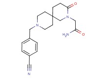 2-[9-(4-cyanobenzyl)-3-oxo-2,9-diazaspiro[5.5]undec-2-yl]acetamide
