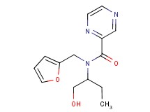 N-(2-furylmethyl)-N-[1-(hydroxymethyl)propyl]-2-pyrazinecarboxamide