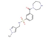 3-(1,4-diazepan-1-ylcarbonyl)-N-[(1-methyl-1H-pyrazol-4-yl)methyl]benzenesulfonamide