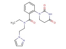 2-(2,4-dioxotetrahydropyrimidin-1(2H)-yl)-N-ethyl-N-[2-(1H-pyrazol-1-yl)ethyl]benzamide
