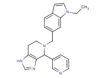 5-[(1-ethyl-1H-indol-6-yl)methyl]-4-pyridin-3-yl-4,5,6,7-tetrahydro-1H-imidazo[4,5-c]pyridine