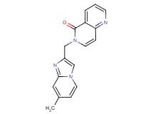 6-[(7-methylimidazo[1,2-a]pyridin-2-yl)methyl]-1,6-naphthyridin-5(6H)-one