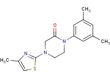 1-(3,5-dimethylphenyl)-4-(4-methyl-1,3-thiazol-2-yl)piperazin-2-one