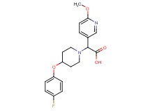 [4-(4-fluorophenoxy)piperidin-1-yl](6-methoxypyridin-3-yl)acetic acid