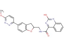 2-hydroxy-N-{[5-(6-methoxy-3-pyridazinyl)-2,3-dihydro-1-benzofuran-2-yl]methyl}-4-quinazolinecarboxamide