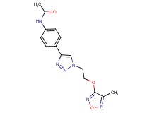N-[4-(1-{2-[(4-methyl-1,2,5-oxadiazol-3-yl)oxy]ethyl}-1H-1,2,3-triazol-4-yl)phenyl]acetamide