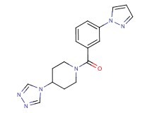 1-[3-(1H-pyrazol-1-yl)benzoyl]-4-(4H-1,2,4-triazol-4-yl)piperidine