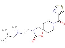 3-{2-[isobutyl(methyl)amino]ethyl}-8-(1,3-thiazol-4-ylcarbonyl)-1-oxa-3,8-diazaspiro[4.5]decan-2-one