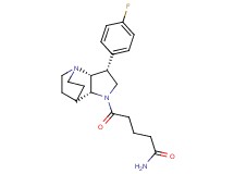 5-[(3R*,3aR*,7aR*)-3-(4-fluorophenyl)hexahydro-4,7-ethanopyrrolo[3,2-b]pyridin-1(2H)-yl]-5-oxopentanamide