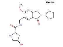 (4R)-N-[(6-cyclopentyl-2-methoxy-5-oxo-6,7-dihydro-5H-pyrrolo[3,4-b]pyridin-3-yl)methyl]-4-hydroxy-L-prolinamide hydrochloride