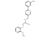 1-(2-methoxyphenoxy)-N-{[2-(3-methylphenyl)pyrimidin-5-yl]methyl}propan-2-amine