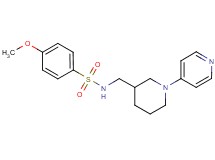 4-methoxy-N-[(1-pyridin-4-ylpiperidin-3-yl)methyl]benzenesulfonamide