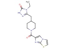4-ethyl-5-{[1-(imidazo[2,1-b][1,3]thiazol-6-ylcarbonyl)piperidin-4-yl]methyl}-2,4-dihydro-3H-1,2,4-triazol-3-one