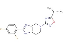 2-(2,4-difluorophenyl)-5-(5-isopropyl-1,2,4-oxadiazol-3-yl)-4,5,6,7-tetrahydro-1H-imidazo[4,5-c]pyridine