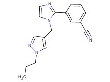 3-{1-[(1-propyl-1H-pyrazol-4-yl)methyl]-1H-imidazol-2-yl}benzonitrile