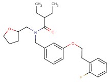 2-ethyl-N-{3-[2-(2-fluorophenyl)ethoxy]benzyl}-N-(tetrahydro-2-furanylmethyl)butanamide