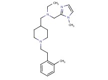 N-[(1-methyl-1H-imidazol-2-yl)methyl]-N-({1-[2-(2-methylphenyl)ethyl]-4-piperidinyl}methyl)ethanamine
