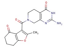 2-amino-7-[(2-methyl-4-oxo-4,5,6,7-tetrahydro-1-benzofuran-3-yl)carbonyl]-5,6,7,8-tetrahydropyrido[3,4-d]pyrimidin-4(3H)-one