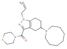 1-allyl-5-(1-azocanyl)-3-(4-thiomorpholinylcarbonyl)-4,5,6,7-tetrahydro-1H-indazole