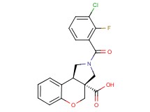 (3aR*,9bR*)-2-(3-chloro-2-fluorobenzoyl)-1,2,3,9b-tetrahydrochromeno[3,4-c]pyrrole-3a(4H)-carboxylic acid